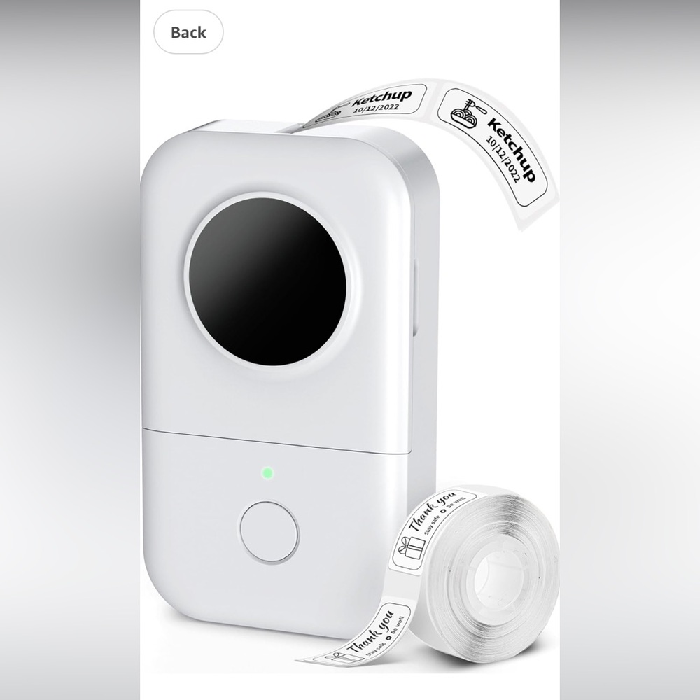 Phomemo D30 Lab- White Label Printer with Roll